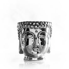 Load image into Gallery viewer, Silver Buddha Candle