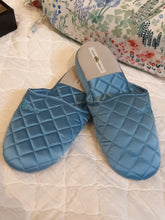 Load image into Gallery viewer, Quilted Silk Satin Slippers - Maisonette Shop