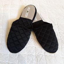 Load image into Gallery viewer, Quilted Silk Satin Slippers - Maisonette Shop