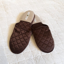 Load image into Gallery viewer, Quilted Silk Satin Slippers - Maisonette Shop