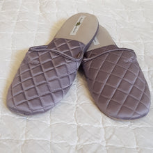 Load image into Gallery viewer, Quilted Silk Satin Slippers - Maisonette Shop