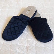 Load image into Gallery viewer, Quilted Silk Satin Slippers - Maisonette Shop