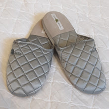 Load image into Gallery viewer, Quilted Silk Satin Slippers - Maisonette Shop