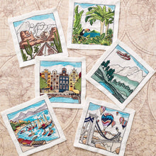 Load image into Gallery viewer, All The Places Cocktail Napkins Set