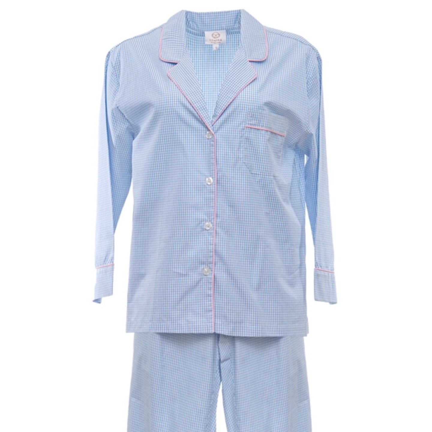 Blue Gingham Pajamas - Maisonette Shop