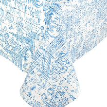 Load image into Gallery viewer, Pagoda Toile Fretwork Reversible Kantha Cloth Tablecloth