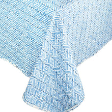 Load image into Gallery viewer, Pagoda Toile Fretwork Reversible Kantha Cloth Tablecloth