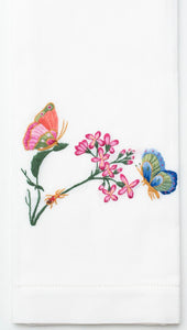 Butterflies and Blossoms Hand Towel