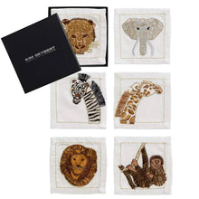 Load image into Gallery viewer, Out of Africa Cocktail Napkins Set