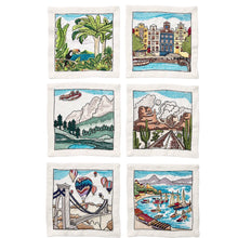 Load image into Gallery viewer, All The Places Cocktail Napkins Set