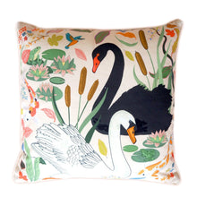 Load image into Gallery viewer, Lily Pond Pillow in Cream - Maisonette Shop
