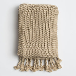 Cozy Knit Organic Cotton Throws - Maisonette Shop