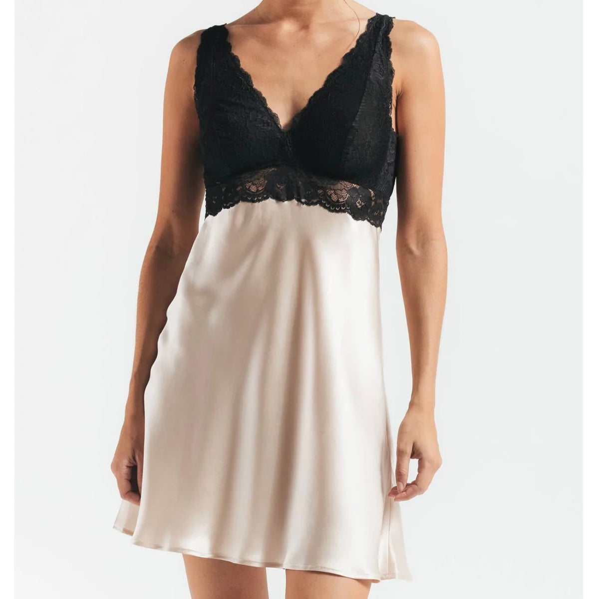 Morgan Iconic Bust-Support Silk Chemise