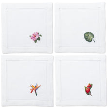 Load image into Gallery viewer, Tropical Flora Cocktail Napkins Set - Maisonette Shop