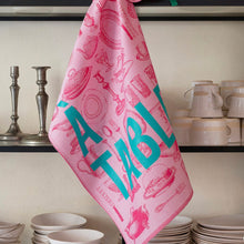 Load image into Gallery viewer, A Table Tea Towel Pink