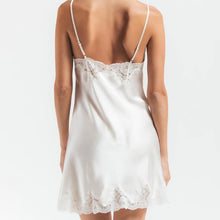 Load image into Gallery viewer, Morgan Lace Spaghetti Silk Chemise