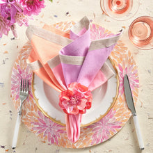 Load image into Gallery viewer, Gardenia Salmon Napkin Ring