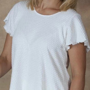 White Dot Short Sleeved Top & Palazzo Pajama Set - Maisonette Shop