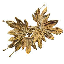 Load image into Gallery viewer, Laurel Leaf Gold Napkin Ring