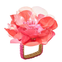 Load image into Gallery viewer, Gardenia Salmon Napkin Ring