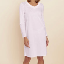 Load image into Gallery viewer, Ruched V Neck Nightshirt