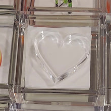 Load image into Gallery viewer, Heart Acrylic Cocktail Napkin Holder &amp; Weight