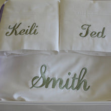 Load image into Gallery viewer, Monogrammed Sheet Set - Maisonette Shop