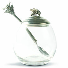 Load image into Gallery viewer, Bee Glass Honey Pot with Spoon - Maisonette Shop