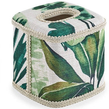 Load image into Gallery viewer, Tropical Leaves Tissue Box Cover