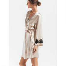Load image into Gallery viewer, Morgan Iconic Short Silk Robe