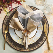 Load image into Gallery viewer, Laurel Leaf Gold Napkin Ring