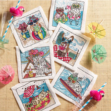 Load image into Gallery viewer, Bow Meow Cocktail Napkins Set