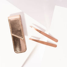 Load image into Gallery viewer, Rose Gold Petite Tweezer Set - Maisonette Shop