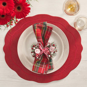 Red Tailored Placemat