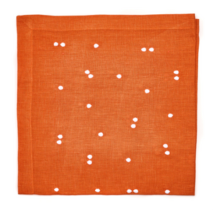 White Scattered Dots Napkins