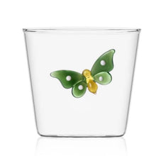 Load image into Gallery viewer, Green Butterfly Tumblers by Ichendorf