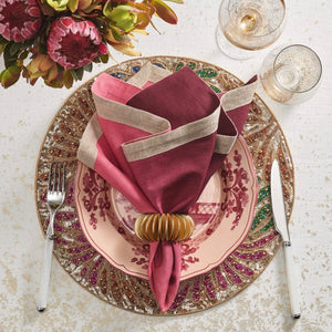 Berry & Plum Dip Dyed Linen Napkin