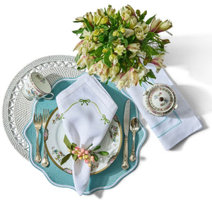 Bows Embroidered Linen Napkin