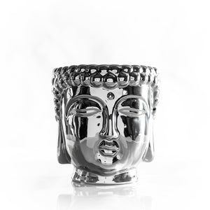 Silver Buddha Candle