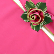 Load image into Gallery viewer, Color Trimmed Napkin Hot Pink with Honeydew