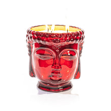 Load image into Gallery viewer, Elizabeth II 24k Gold Ruby Red Glass Buddha Royale Candle