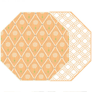 Topiary Tangerine Placemats by Holly Stuart Home