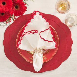 Red Tailored Placemat