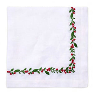 Hanging Flowers Dinner Napkins