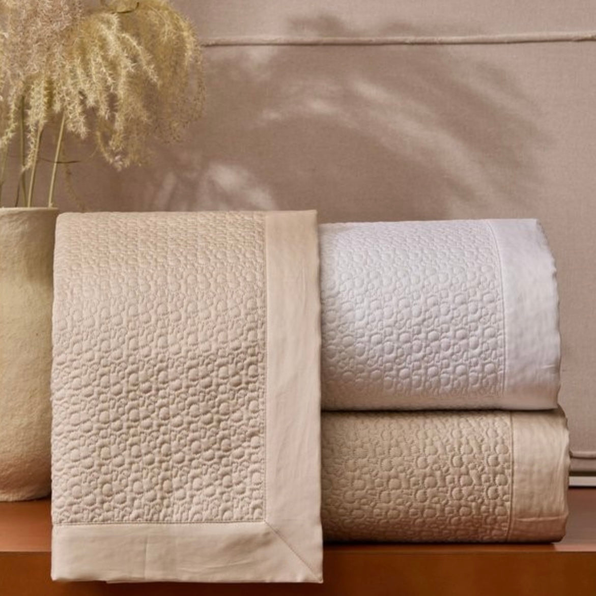 Estella Quilted Sham by Bovi Linens
