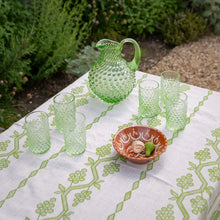 Load image into Gallery viewer, Napa Tablecloth in White &amp; Green
