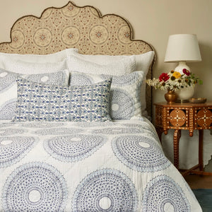 Lapis Quilted Coverlet