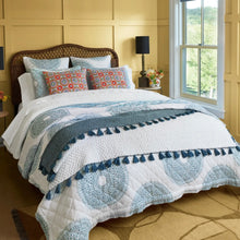 Load image into Gallery viewer, Lapis Quilted Coverlet