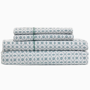 Sag Harbor Peacock Fitted Sheet