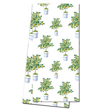 Load image into Gallery viewer, Lemon Tree Topiary Tea Towel